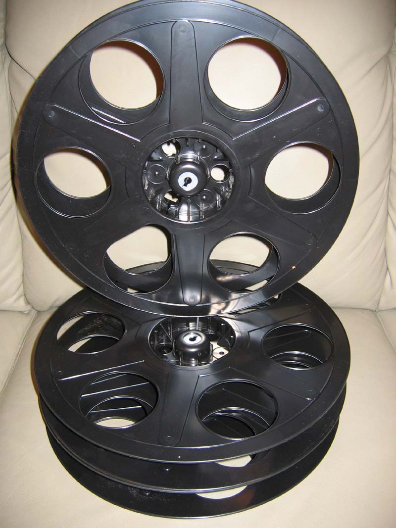 15"  2000 ft capacity 35mm Plastic Motion Picture Reel 